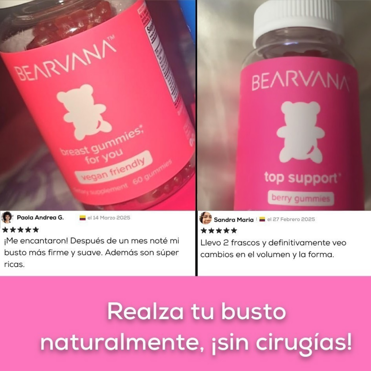 BEARVANA GOMITAS PARA EL BALANCE DEL PH VAGINAL Y REALZAR EL BUSTO